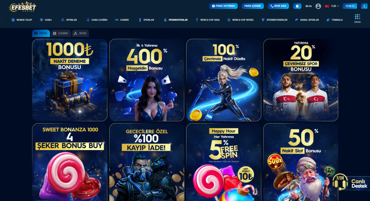 Efesbet Bonusları Nelerdir?