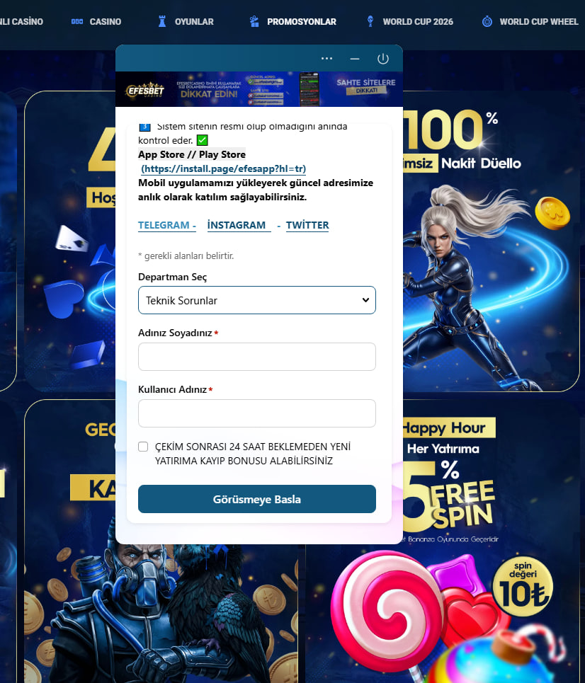 efesbet canlı destek
