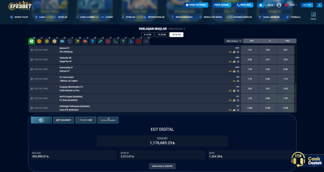 efesbet futbol bahisleri